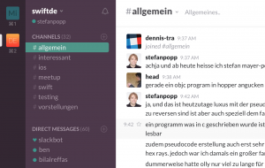 Swift iOS Slack Chat 